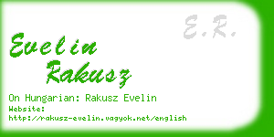 evelin rakusz business card